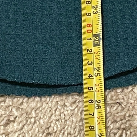 Mudd Women’s Long Sleeve Shirt XL Green Waffle Knit Cotton Causal Contemporary - Picture 9 of 11